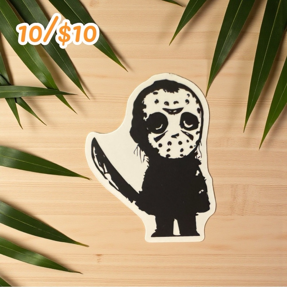 Chibi Jason Voorhees Sticker – 2 1/4” Matte